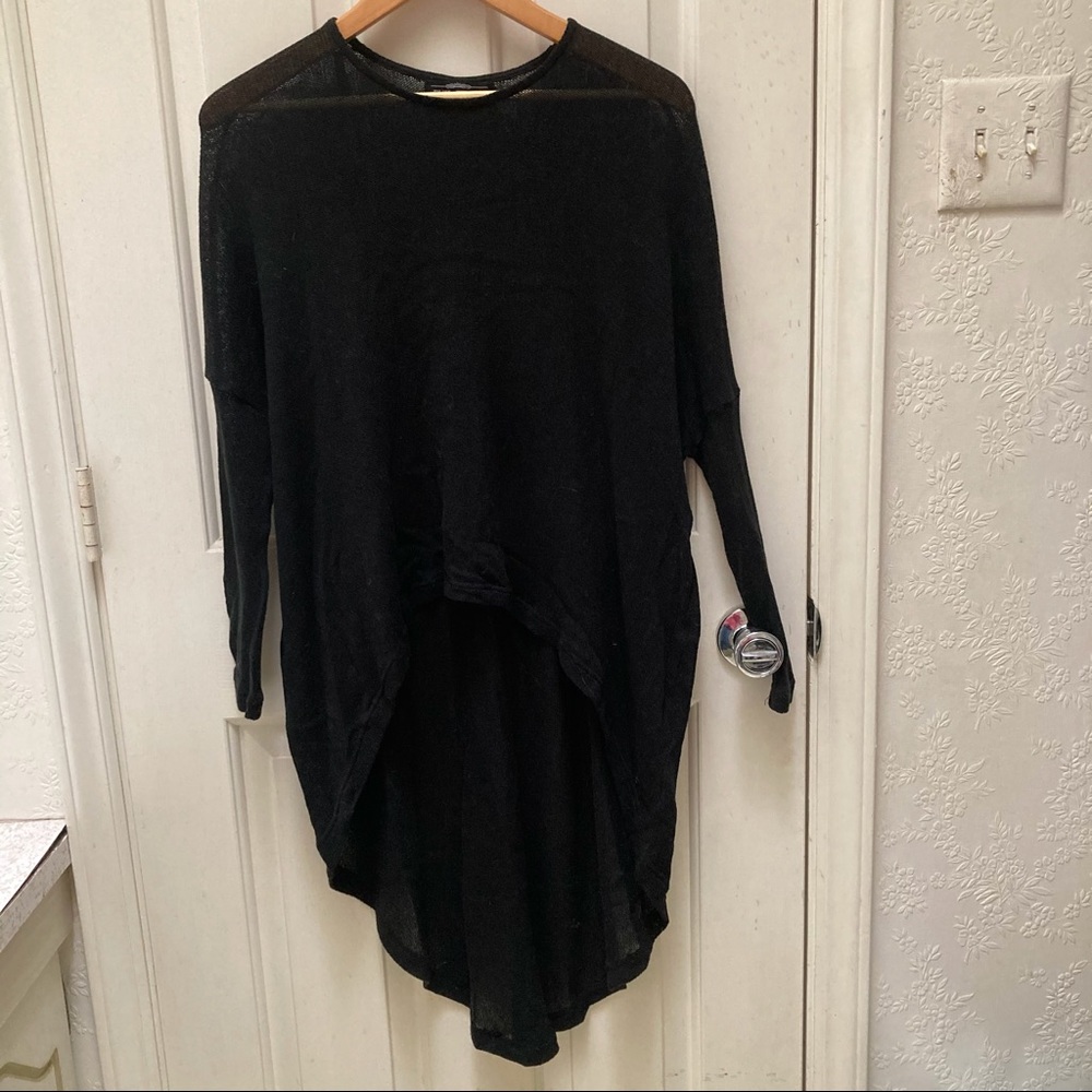 Evil Twin Loose Knit Black High-Low Sweater - XS - Picture 1 of 7